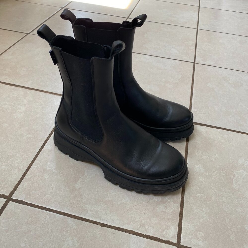 Ted Baker Akeeno Chunky Calf-High Chelsea Boots